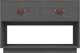 vidaXL vidaXL Szafka pod telewizor, szara, 90x40x60 cm, lite drewno sosnowe