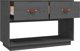 vidaXL vidaXL Szafka pod telewizor, szara, 90x40x60 cm, lite drewno sosnowe