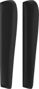 vidaXL Κεφαλάρι uszak, μαύρο, 93x23x118/128 εκ., τεχνητό δέρμα