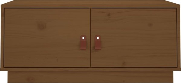 vidaXL Stolik Kawowy, Μέλι Καφέ, 80x50x35 cm, Στερεό Πεύκο