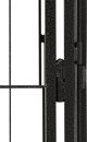 vidaXL vidaXL Kojec dla psa, 24 panele, czarny, 100x50 cm, stal