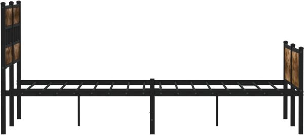 vidaXL Lozko xoris strwma, ptimeni dako, 150x200 cm