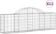 vidaXL Kosze gabionowe, 11 τεμ, 200x30x60/80 εκ, γαλβανισμένο σίδερο