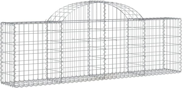 vidaXL Kosze gabionowe, 11 τεμ, 200x30x60/80 εκ, γαλβανισμένο σίδερο