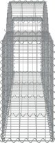vidaXL Kosze gabionowe, 11 τεμ, 200x30x60/80 εκ, γαλβανισμένο σίδερο