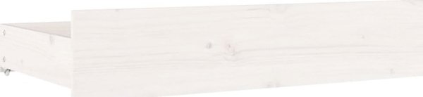 vidaXL Rama κρεβατιού με συρτάρια, λευκό, 160 x 200 cm