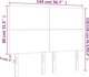 vidaXL Κεφαλάρι για κρεβάτι με LED, ροζ, 144x5x118/128 cm, βελούδο