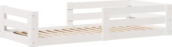 vidaXL Κρεβατοκάμαρα χωρίς στρώμα, λευκή, 80x200 cm, φυσικό πεύκο