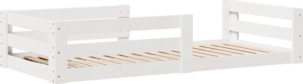vidaXL Κρεβατοκάμαρα χωρίς στρώμα, λευκή, 80x200 cm, φυσικό πεύκο