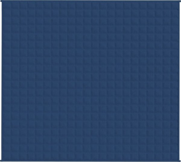 vidaXL Κουβέρτα βαρύτητας μπλε 200x225 cm 9 κιλά ύφασμα