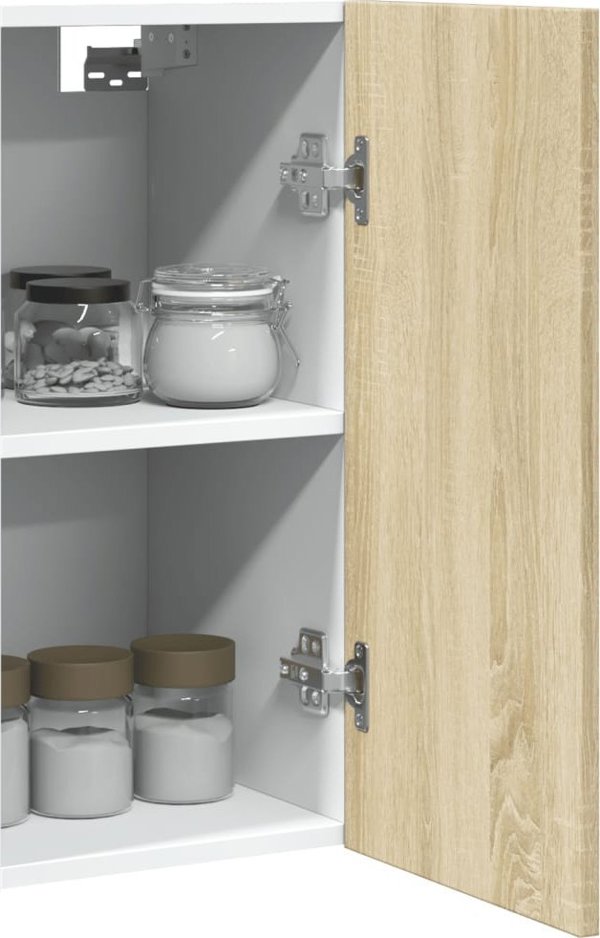 vidaXL Szafka wiszaca, kolor dab sonoma, 29,5x31x60 cm, plyta wiorowa