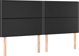 vidaXL Zaglowek do lozka, czarny, 180x5x118/128 cm, sztuczna skora