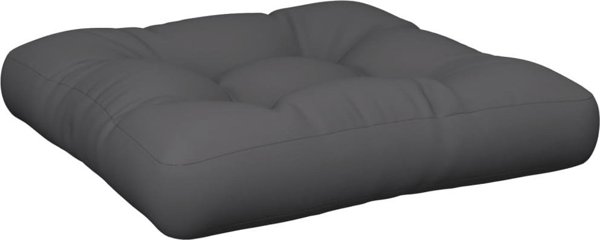 vidaXL Μαξιλάρι παλέτας γκρι 50x50x12 εκ. από ύφασμα