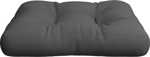 vidaXL Μαξιλάρι παλέτας γκρι 50x50x12 εκ. από ύφασμα