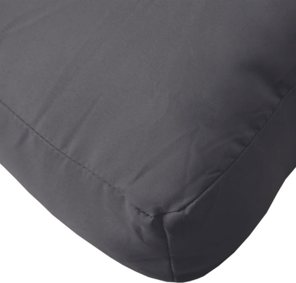 vidaXL Μαξιλάρι παλέτας γκρι 50x50x12 εκ. από ύφασμα