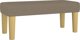 vidaXL Κρεβάτι Continental με Στρώμα, Taupe, Υφασμάτινο, 100x200 cm