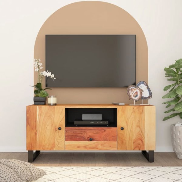 vidaXL Έπιπλο Τηλεόρασης, 105x33.5x46 εκ., Ακακία και Συνθετικό Ξύλο