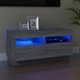 vidaXL Έπιπλο Τηλεόρασης με LED Φωτισμό, Sonoma Γκρι Δρυς, 80x35x40 εκ.