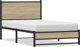vidaXL Metalika korfiza krevatiou drou sonoma 107x203 cm