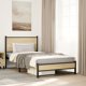 vidaXL Metalika korfiza krevatiou drou sonoma 107x203 cm