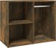 vidaXL Τουαλέτα με φωτισμό LED και ντουλάπια, καπνιστό δρυς.