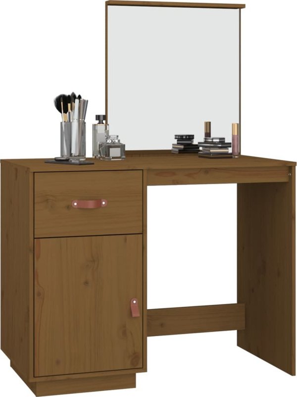 vidaXL Τουαλέτα μέλι καφέ 95x50x134 cm από ξύλο πεύκου