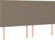 vidaXL Κρεβάτι Continental με Στρώμα, Taupe, 180x200 εκ., Ύφασμα