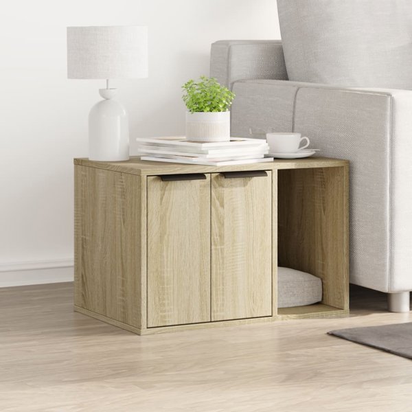 vidaXL Ντουλάπι για άμμο γάτας δρυς sonoma 60x40x40 εκ.