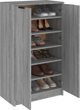 vidaXL Ντουλάπι παπουτσιών, γκρι σονομά δρυς, 59x35x100 cm