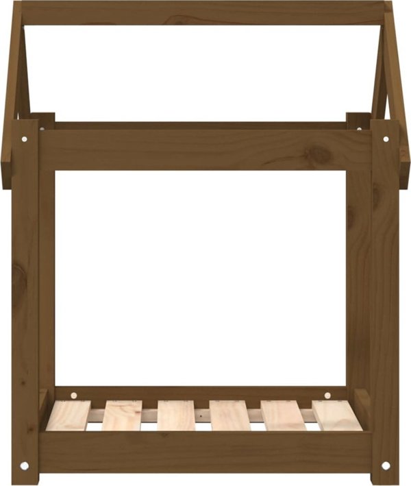 vidaXL Κρεβάτι Σκύλου, μέλι καφέ, 61x50x70 εκ, μασίφ πεύκο