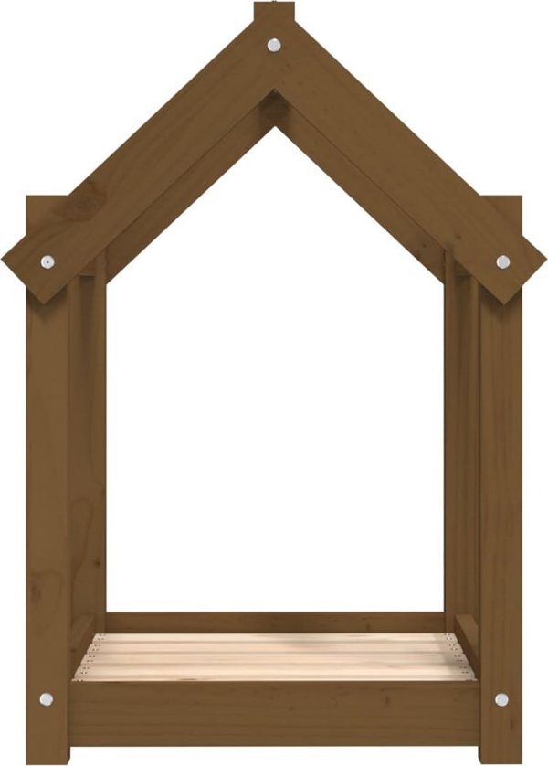 vidaXL Κρεβάτι Σκύλου, μέλι καφέ, 61x50x70 εκ, μασίφ πεύκο