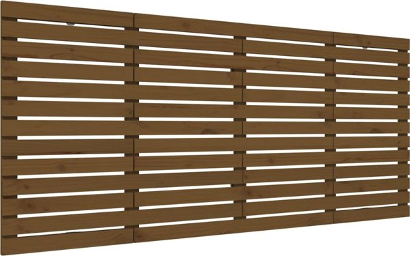vidaXL Κεφαλάρι κρεβατιού, μέλι καφέ, 166x3x91,5 εκ, από ξύλο πεύκου
