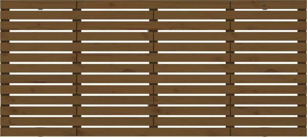vidaXL Κεφαλάρι κρεβατιού, μέλι καφέ, 166x3x91,5 εκ, από ξύλο πεύκου