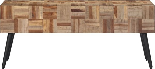 vidaXL Πάγκος, 110x35x45 cm, από μασίφ ανακυκλωμένο ξύλο τεϊκού