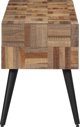 vidaXL Πάγκος, 110x35x45 cm, από μασίφ ανακυκλωμένο ξύλο τεϊκού