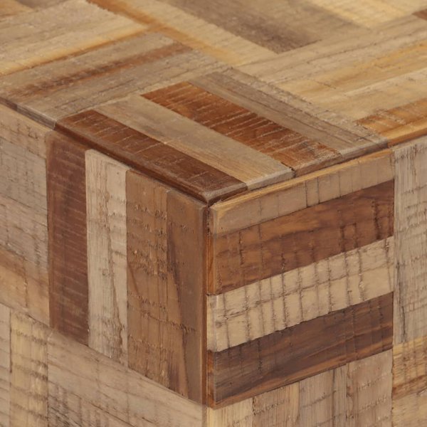 vidaXL Πάγκος, 110x35x45 cm, από μασίφ ανακυκλωμένο ξύλο τεϊκού