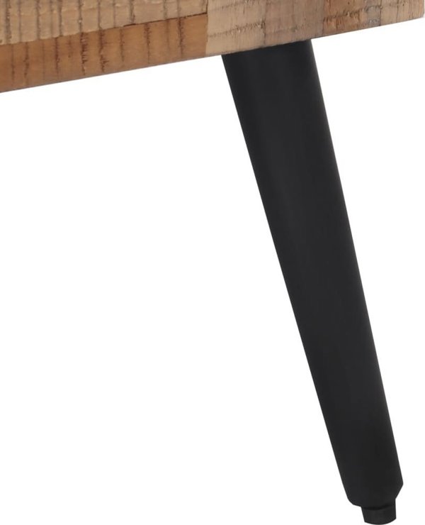 vidaXL Πάγκος, 110x35x45 cm, από μασίφ ανακυκλωμένο ξύλο τεϊκού