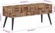 vidaXL Πάγκος, 110x35x45 cm, από μασίφ ανακυκλωμένο ξύλο τεϊκού