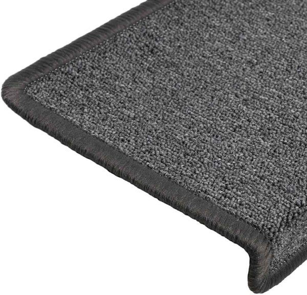 vidaXL Αυτοκόλλητα Πατήματα Σκάλας 65x21x4 εκ. 30 τμχ. Σκούρο Γκρι