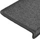 vidaXL Αυτοκόλλητα Πατήματα Σκάλας 65x21x4 εκ. 30 τμχ. Σκούρο Γκρι
