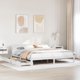 vidaXL Κάδρο κρεβατιού με συρτάρια λευκό 180x200 cm μασίφ πεύκο