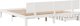 vidaXL Κάδρο κρεβατιού με συρτάρια λευκό 180x200 cm μασίφ πεύκο