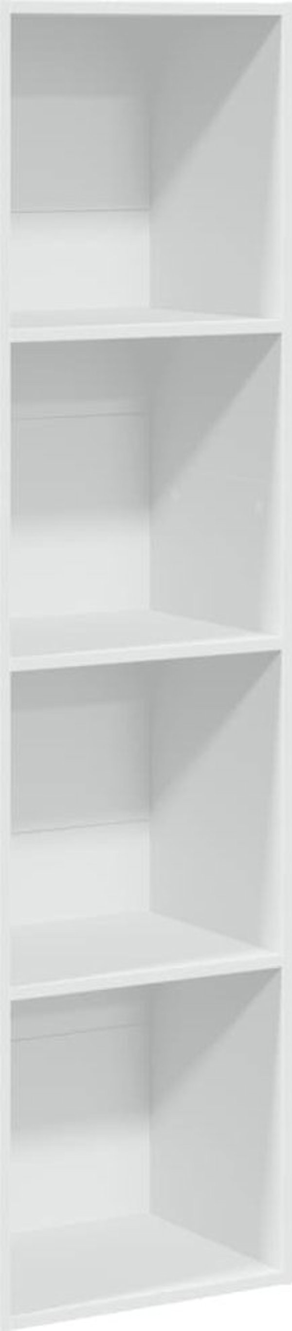 vidaXL Βιβλιοθήκη, λευκή, 40x30x152 εκ, ξυλοπαλμάδα
