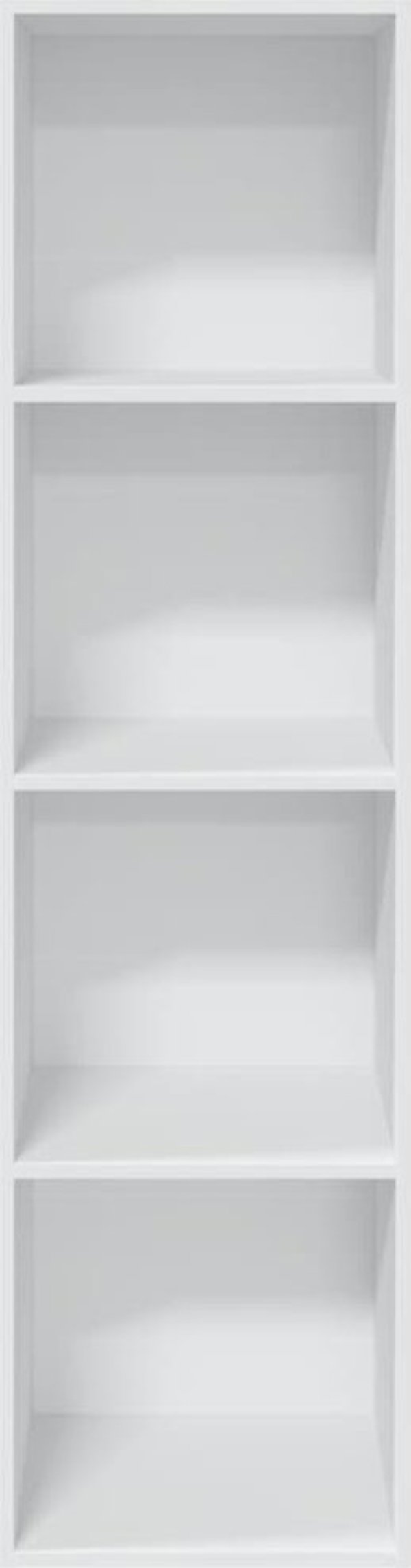 vidaXL Βιβλιοθήκη, λευκή, 40x30x152 εκ, ξυλοπαλμάδα