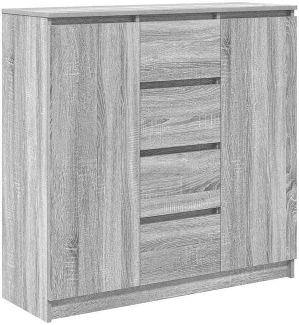 vidaXL Συρταριέρα με Συρτάρια, Χρώμα Γκρι Sonoma, 100,5x35x98,5 εκ.