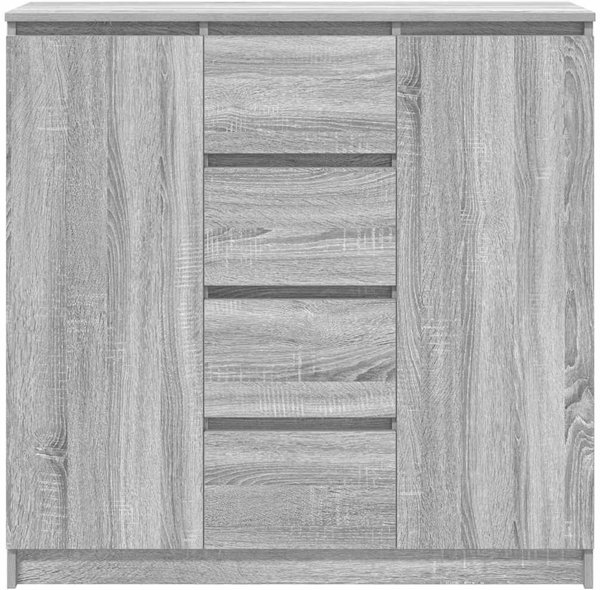 vidaXL Συρταριέρα με Συρτάρια, Χρώμα Γκρι Sonoma, 100,5x35x98,5 εκ.