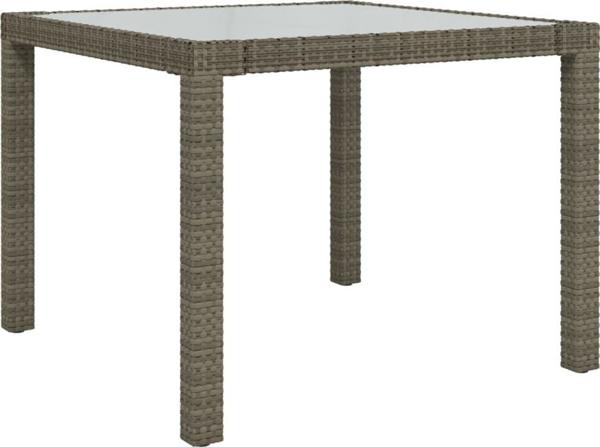 vidaXL vidaXL 3-cz. zestaw mebli ogrodowych z poduszkami, rattan PE, szary