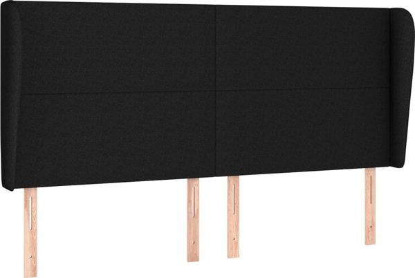 vidaXL Zaglowek uszak, mavro, 203x23x118/128 cm, tkanina