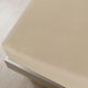 vidaXL Σεντόνι Jersey Cotton σε χρώμα taupe, 90x200 εκ