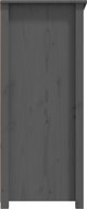 vidaXL Szafka, szara, 83x41,5x100 cm, lite drewno sosnowe
